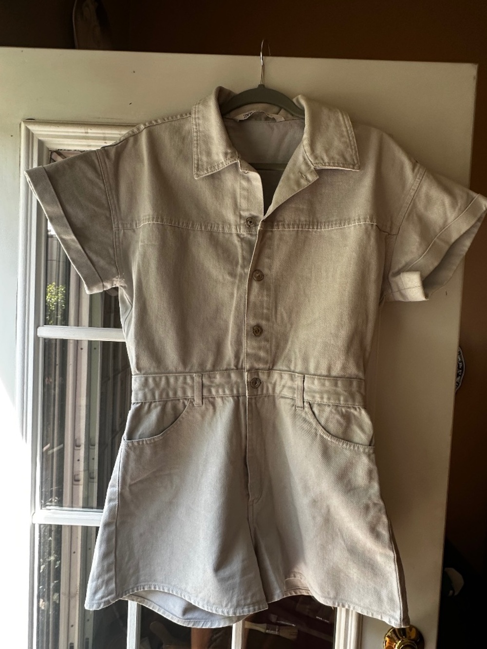 Zara Jeans Jumpsuit
